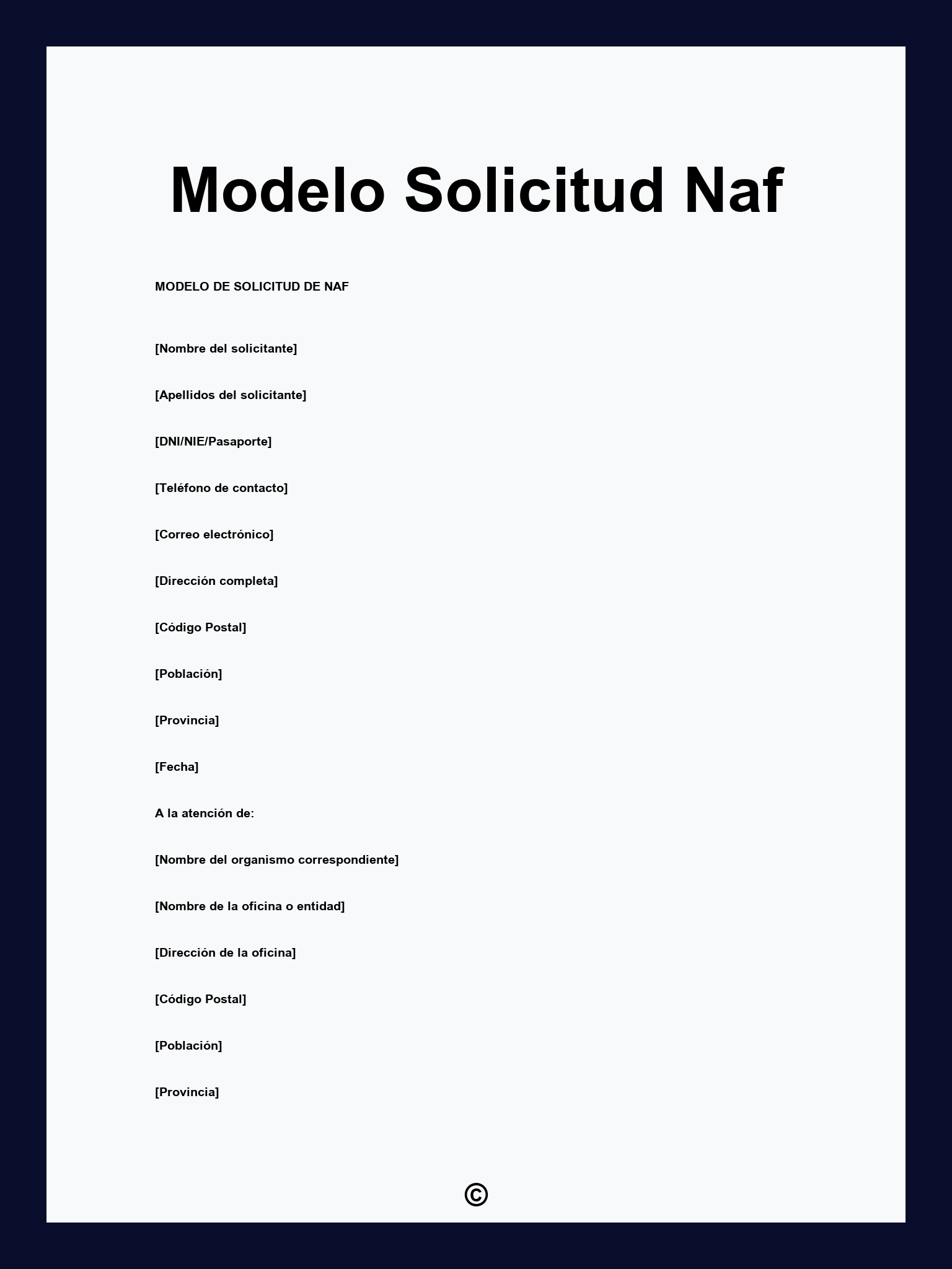 Modelo Solicitud Naf